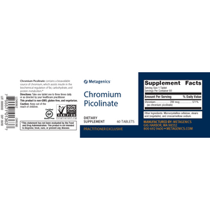 Metagenics  Chromium Picolinate 60 tablets