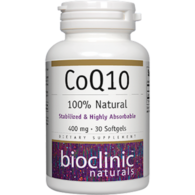 CoQ10 400 mg 30 Softgels by Bioclinic Naturals