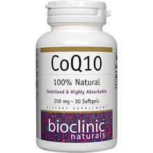 CoQ10 Natural 200 mg 30 Softgels by Bioclinic Naturals