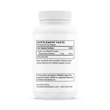 Copper Bisglycinate  60 Capsules by Thorne Research