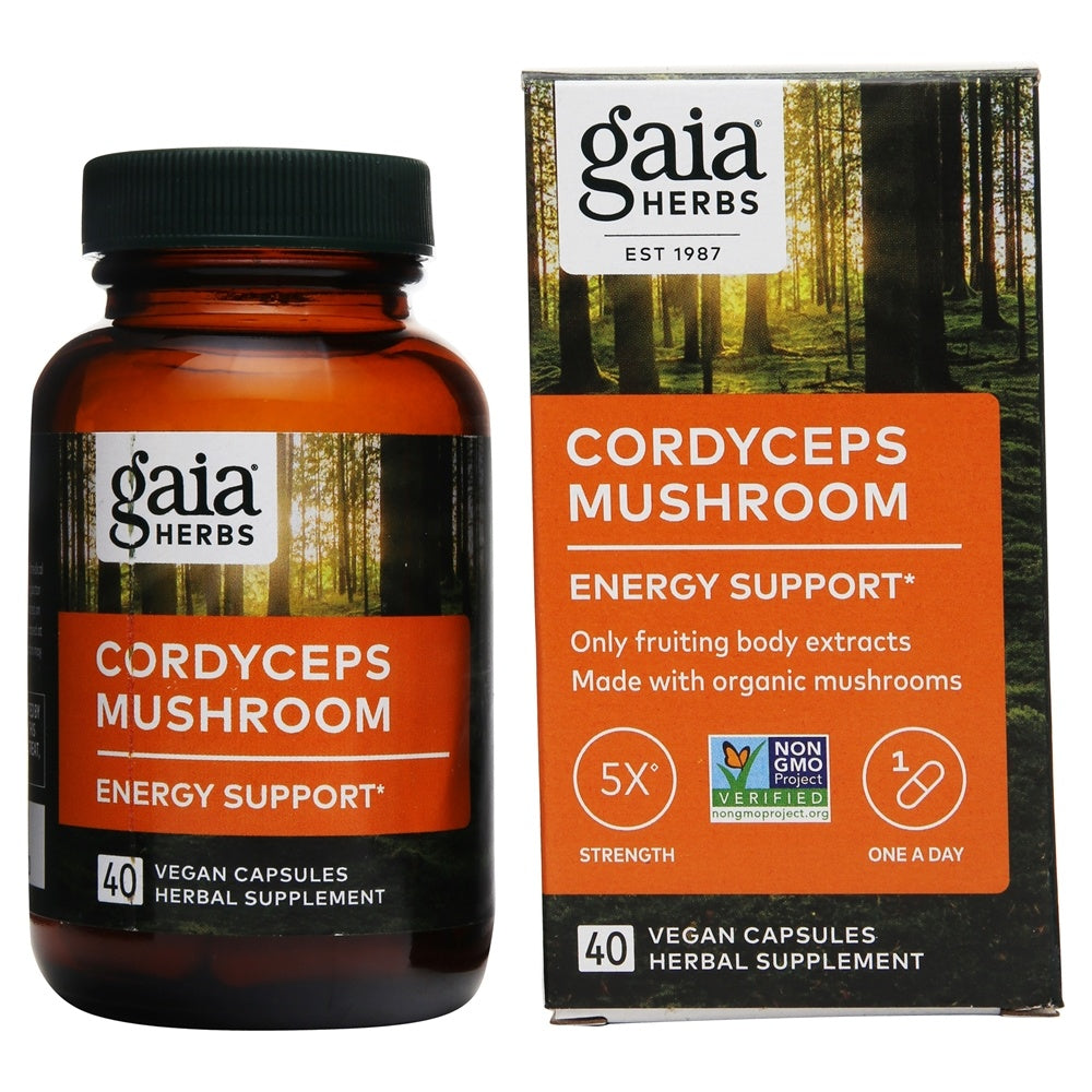 Cordyceps Mushroom 40 capsules by  Gaia Herbs