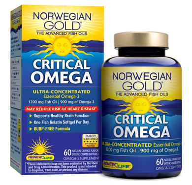 Critical Omega 60 softgels by Renew Life