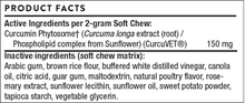 Curcu Veterinary SA150 90 chews by Thorne Research