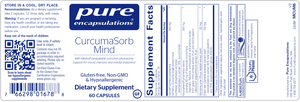 CurcumaSorb Mind 60 Capsules by Pure Encapsulations