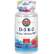 D3  K2 ActivMelt Raspberry 60 tabs by KAL