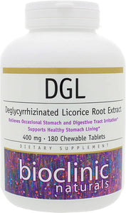 DGL 180 chewable tablets by Bioclinic Naturals