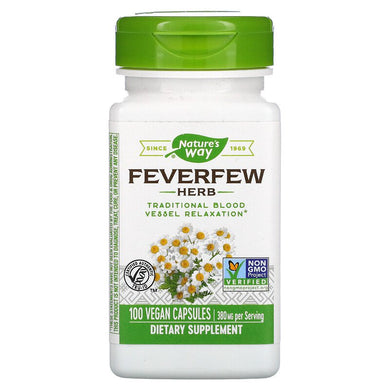 Feverfew Leaves 380 mg 100 capsules