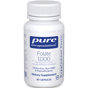Pure Encapsulations, Folate 1000mcg, 90 capsules