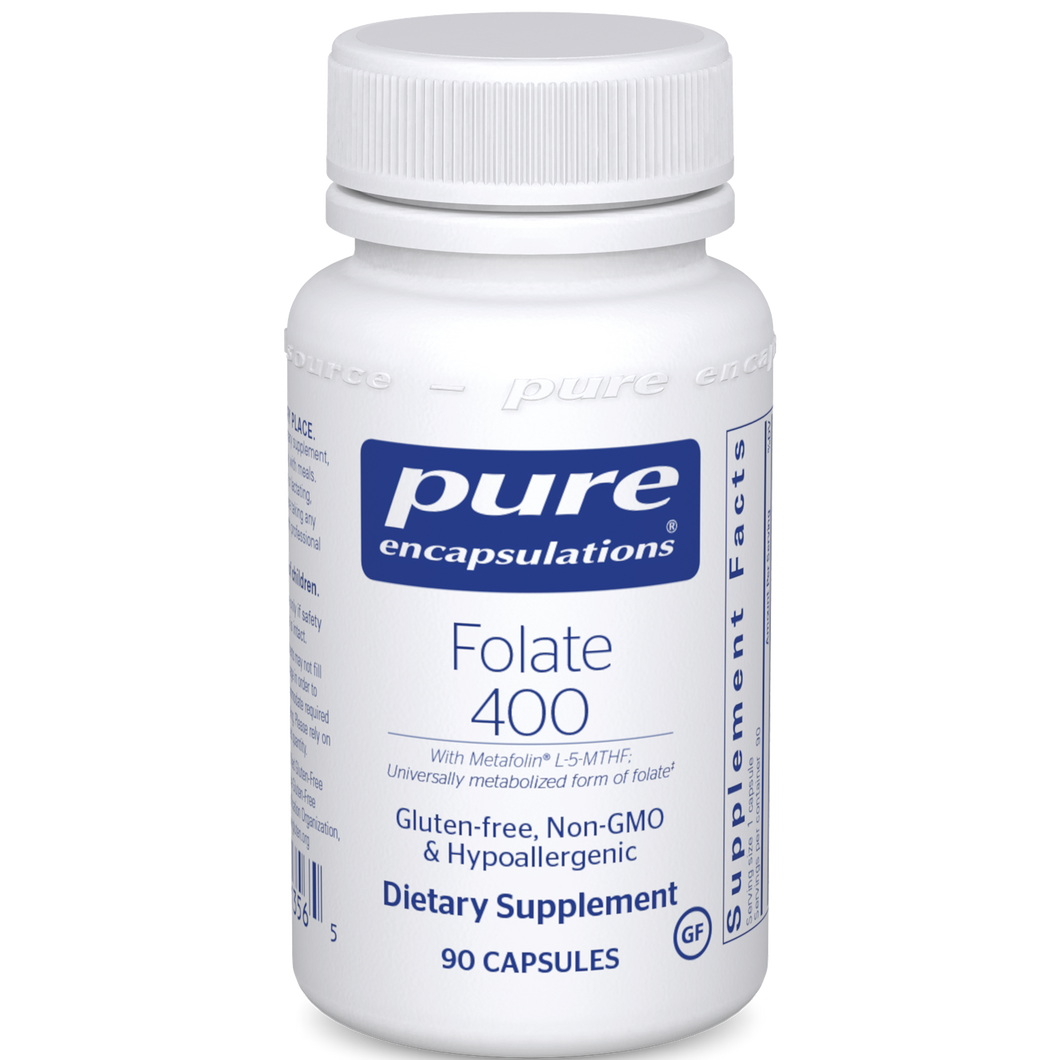 Folate 400mcg 90 Capsules by Pure Encapsulations