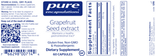 Grapefruit Seed Extract 250 mg by Pure Encapsulations
