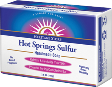 Hot Springs Sulfur Soap 3.5 oz by Heritage