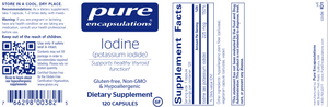 Iodine (Potassium Iodide) 120 Capsules by Pure Encapsulations
