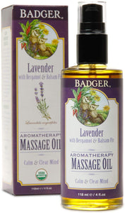 Lavender Massage Oil 4 oz by Badger