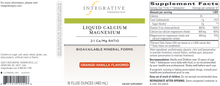 Liquid Calcium Magnesium 2:1 Orange 16oz by Integrative Therapeutics