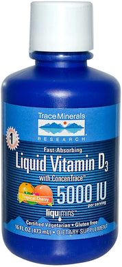 Liquid Vitamin D3 16 oz by Trace Minerals Research