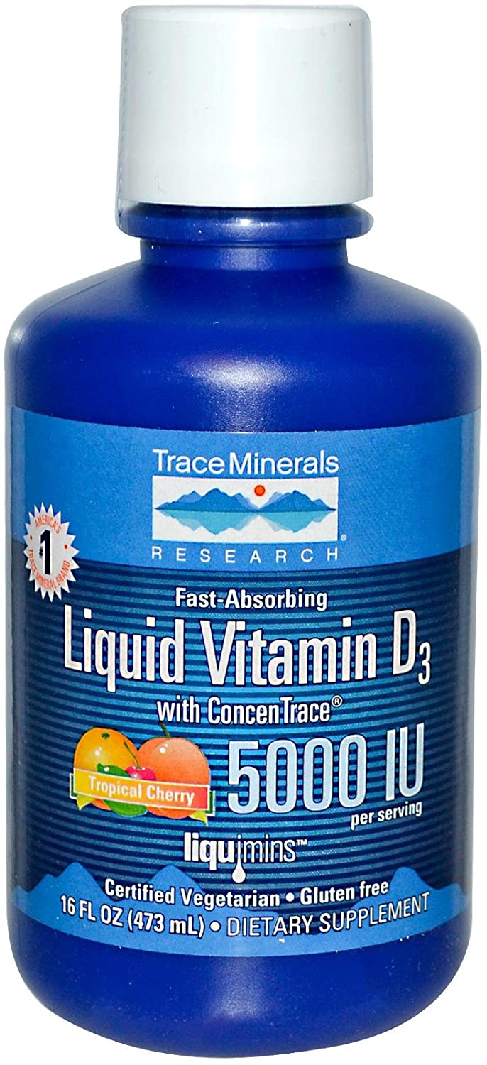Liquid Vitamin D3 16 oz by Trace Minerals Research