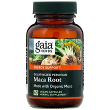 Maca 500 mg 60 vegan capsules by Gaia Herbs