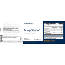 Mag Citrate 120 tablets by Metagenics