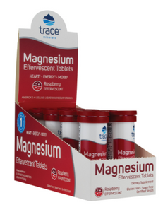 Magnesium Effer Raspberry 8 tubes 10ct by Trace Minerals Research