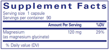 Magnesium (glycinate) 120 mg by Pure Encapsulations