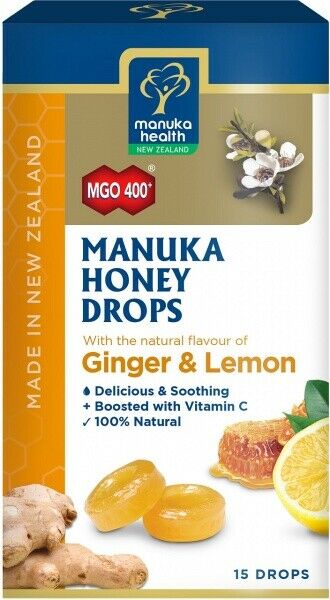 Manuka Honey Lemon & Ginger 15 lozenges