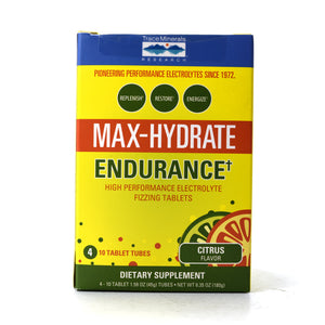 Max-Hydrate Endurance 4 tubes by Trace Minerals Research
