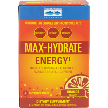 Max-Hydrate Energy 4 tubes by Trace Minerals Research