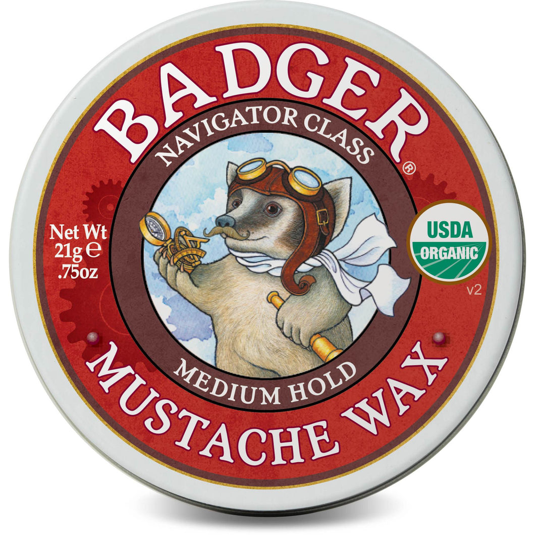 Mustache Wax .75 oz by Badger