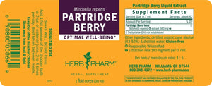 Partridge Berry 1 oz by Herb Pharm