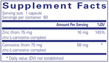 Peptic-Care (Zinc-L-Carnosine) 60 Capsules by Pure Encapsulations