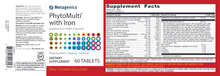 PhytoMulti with Iron 60 tablets by Metagenics