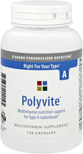 Polyvite A 120 veggie capsules by D'Adamo Personalized Nutrition