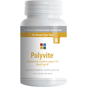 Polyvite B 120 veggie caps by D'Adamo Personalized Nutrition