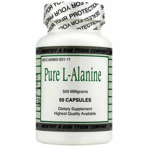 Pure L-Alanine 500 mg 50 capsules