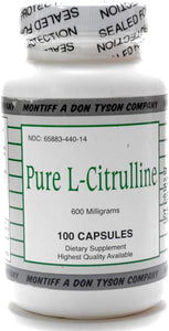 Pure L-Citrulline 600 mg 100 capsules