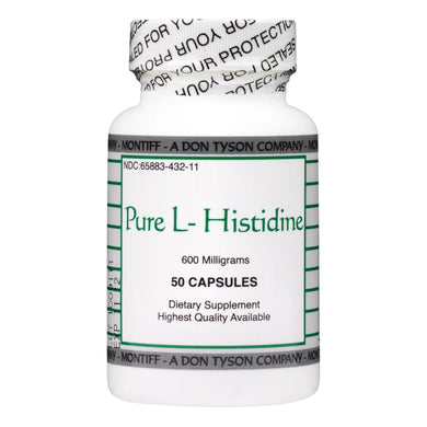 Pure L-Histidine 600 mg 50 capsules