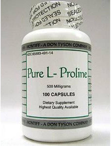 Pure L-Proline 500 mg 100 capsules