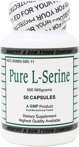 Pure L-Serine 500 mg 50 capsules