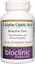 R-Alpha-Lipoic Acid 100mg 60 vegcaps by Bioclinic Naturals