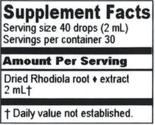 Rhodiola Extract 2 oz by Herbalist & Alchemist