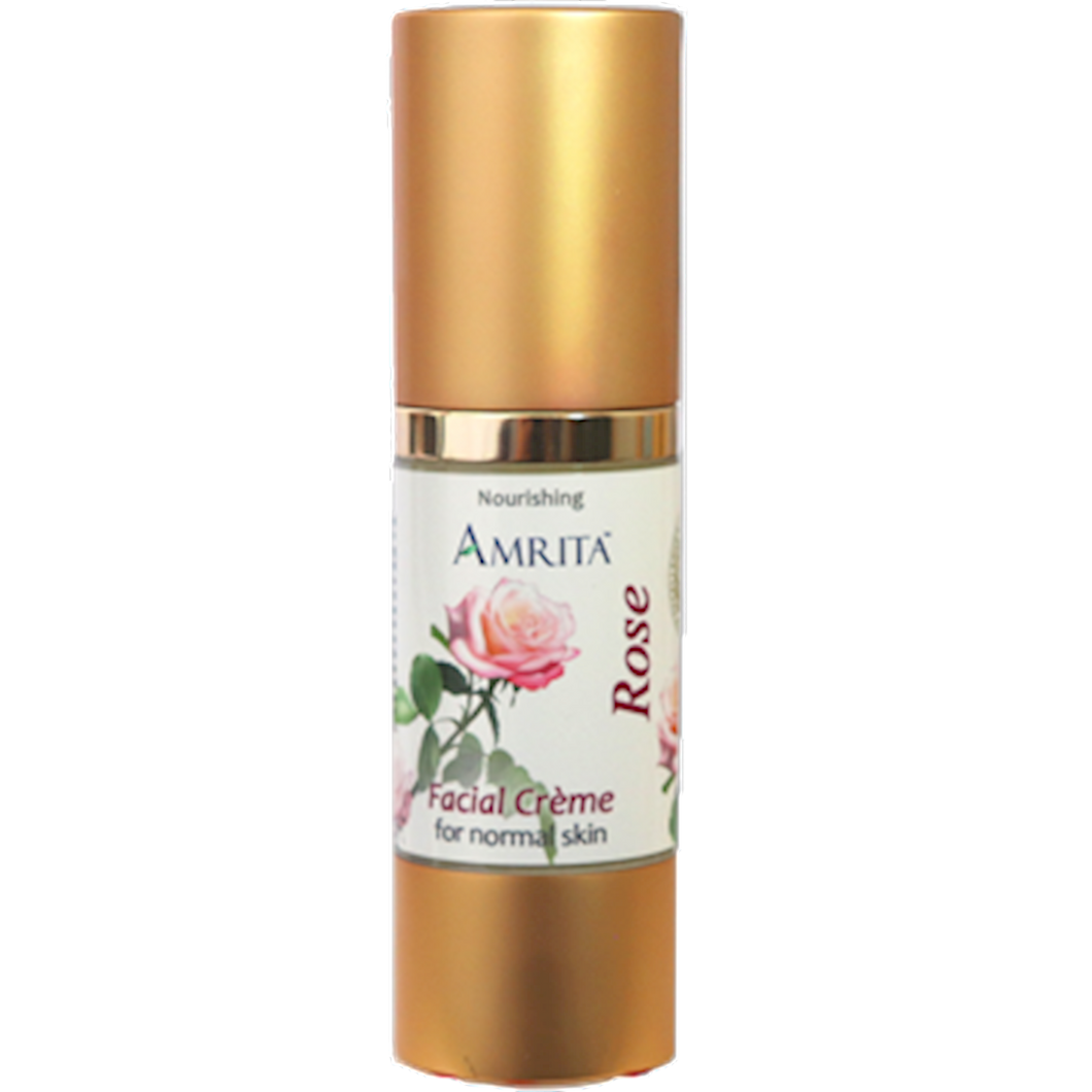 Rose Facial Creme for Normal Skin 1 oz by Amrita Aromatherapy