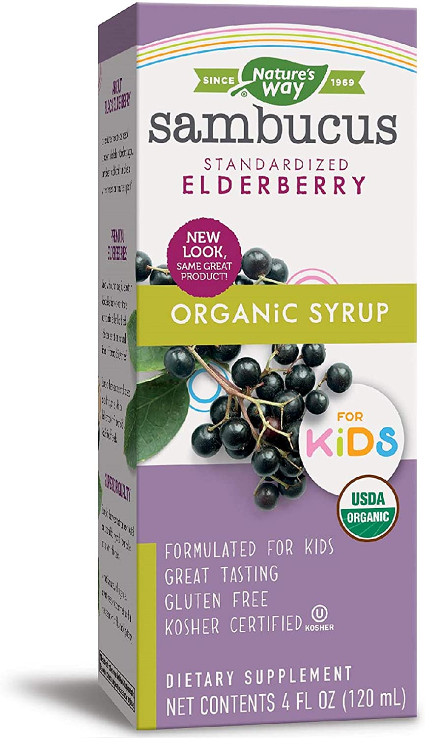 Sambucus Elderberry for Kids Berry Flavored 4 oz by Nature's Way