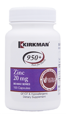 Kirkman Labs Zinc 20 mg 100 Capsules