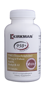 Kirkman Labs TMG 500mg w/Folinic Acid, B12 120 capsules