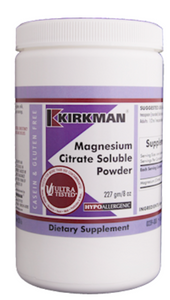 Kirkman Labs Magnesium Citrate Soluble Powder 8 oz
