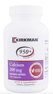 Kirkman Labs Calcium 200 mg 120 Capsules