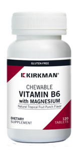Kirkman Labs Chewable B6 with Magnesium 120 Capsules