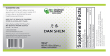Bio Essence Health Science Dan Shen (Chinese Salvia) 100 Servings