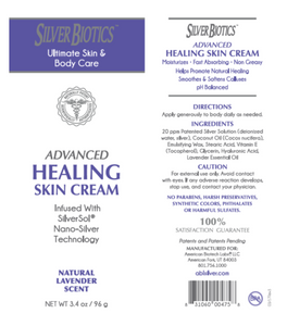 Silver Biotics Skin Cream Lavender 3.4 oz by American Biotech Labs