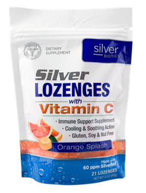 Silver Biotics Orange Splash 21 lozenges by American Biotech Labs